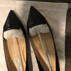Jimmy Choo Atilla Pointed Toe Flat Size 9